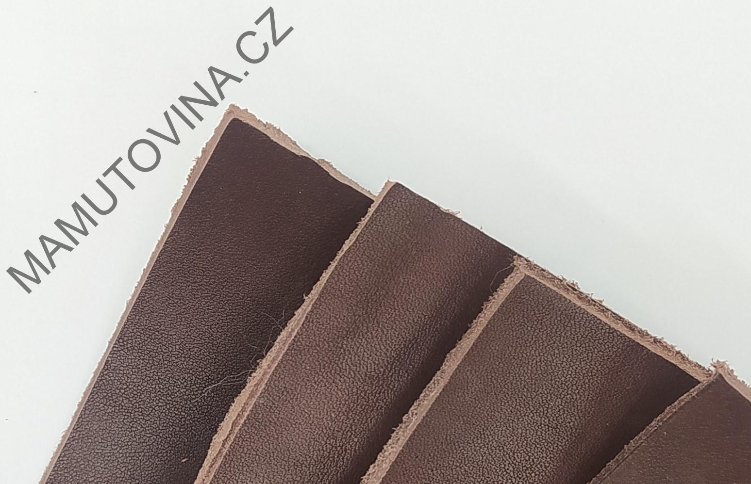 Hovězí kůže  hnědá 2 x 410 x 220 mm