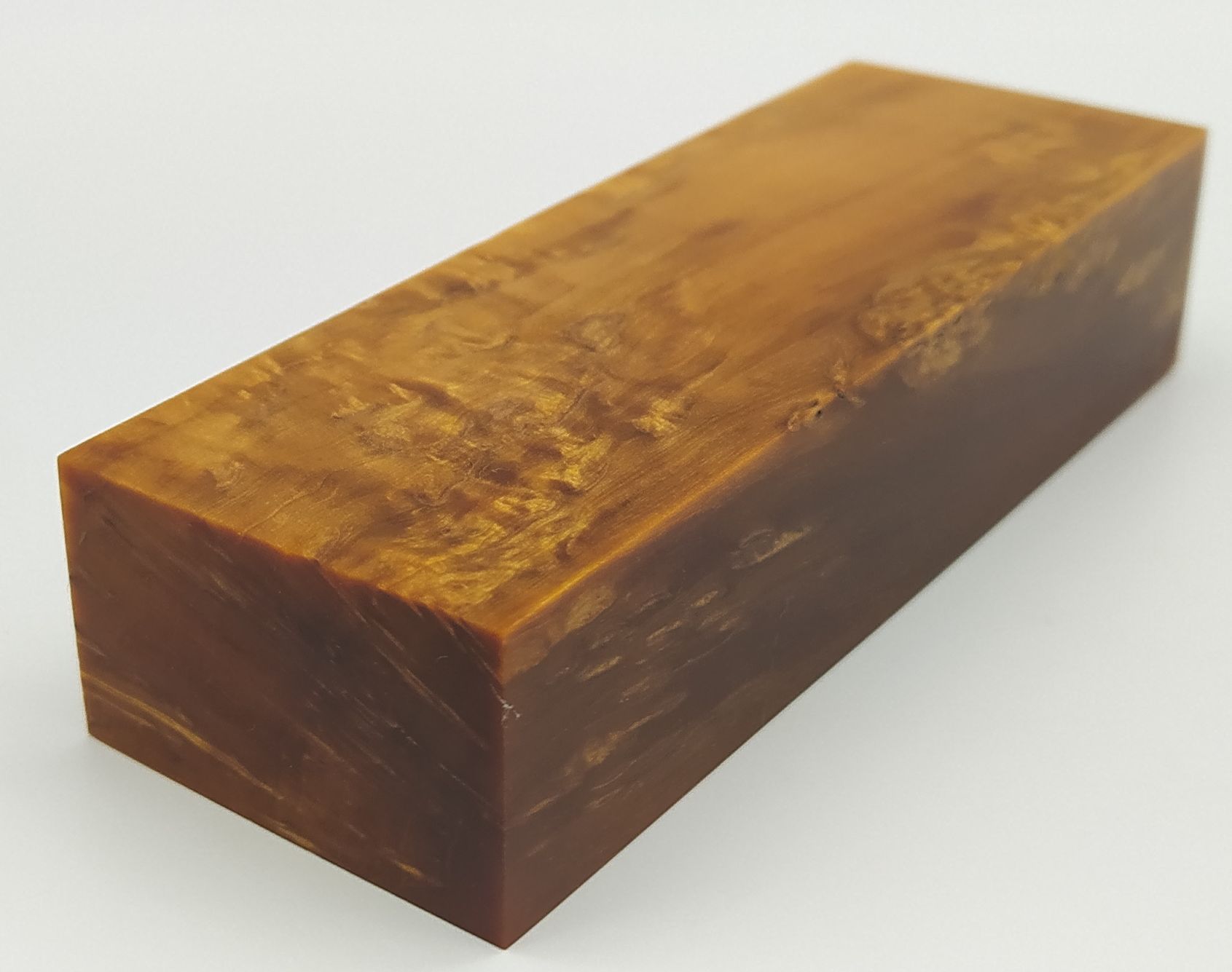 Stabilizované dřevo - 123 x 43 x 21 mm Karelská bříza