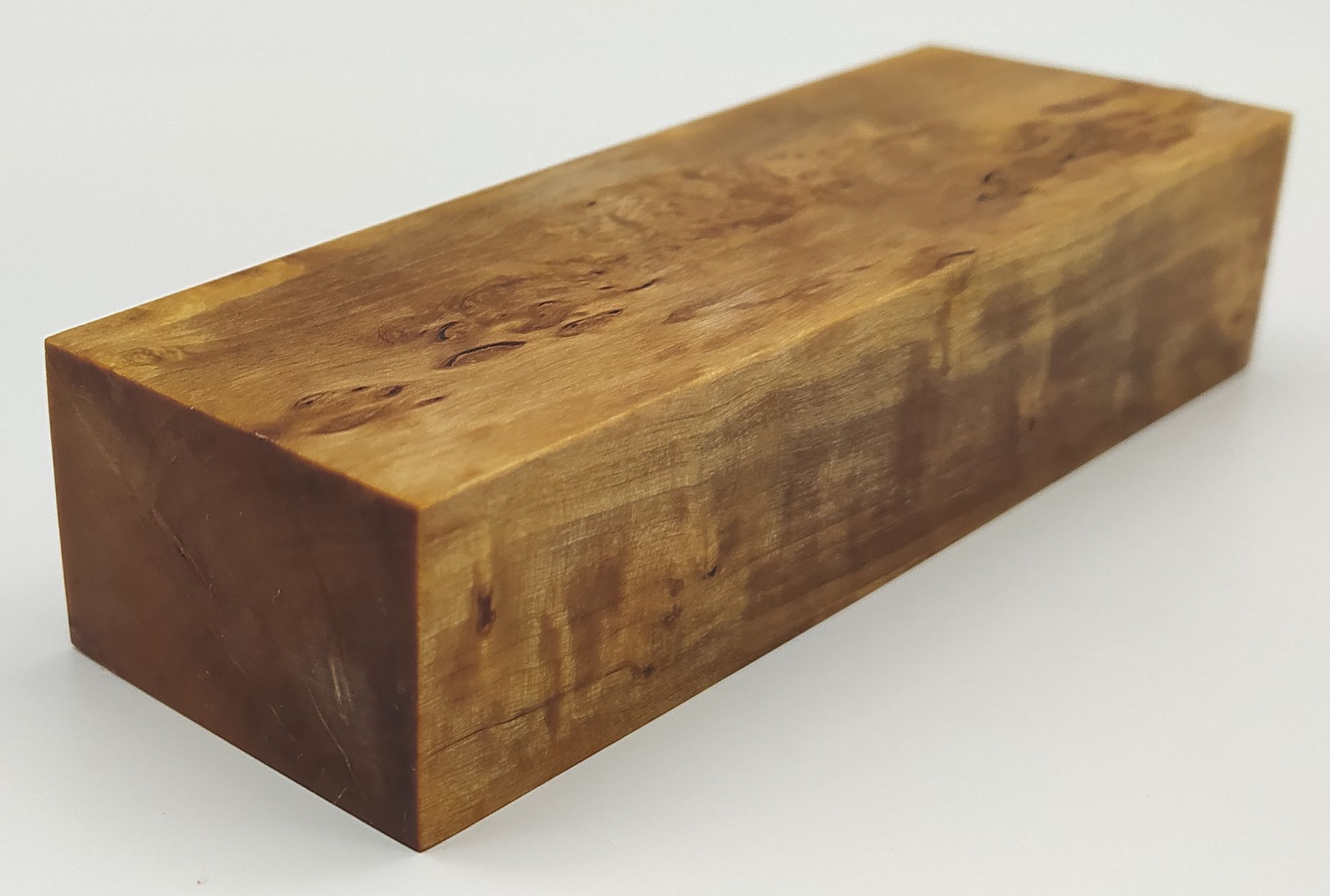 Stabilizované dřevo - 120 x 43 x 26 mm Karelská bříza