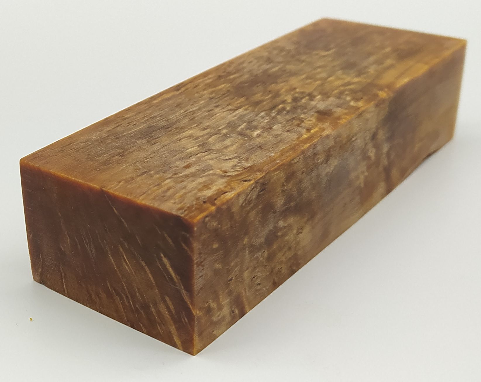 Stabilizované dřevo - 123 x 41 x 27 mm Karelská bříza