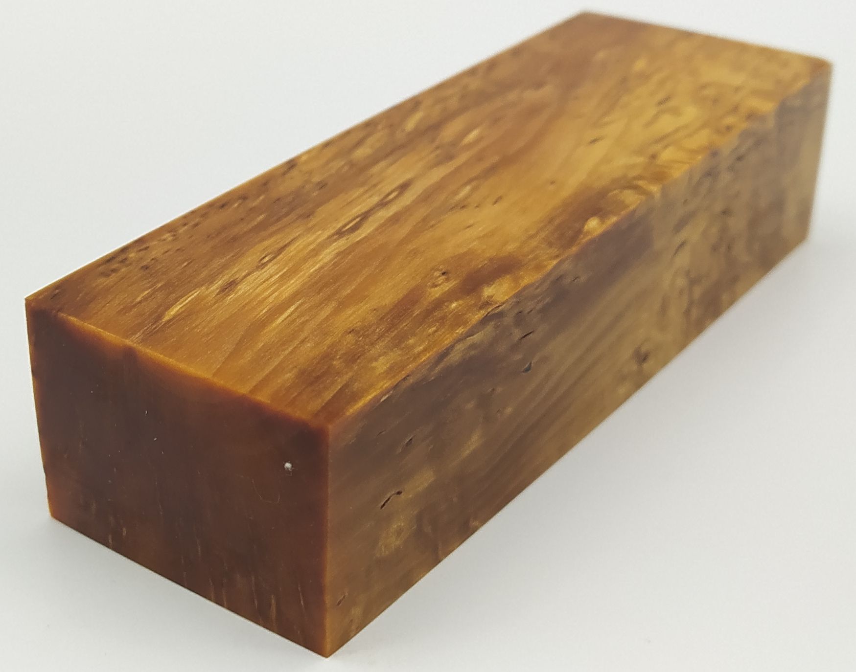 Stabilizované dřevo - 125 x 42 x 28 mm Karelská bříza