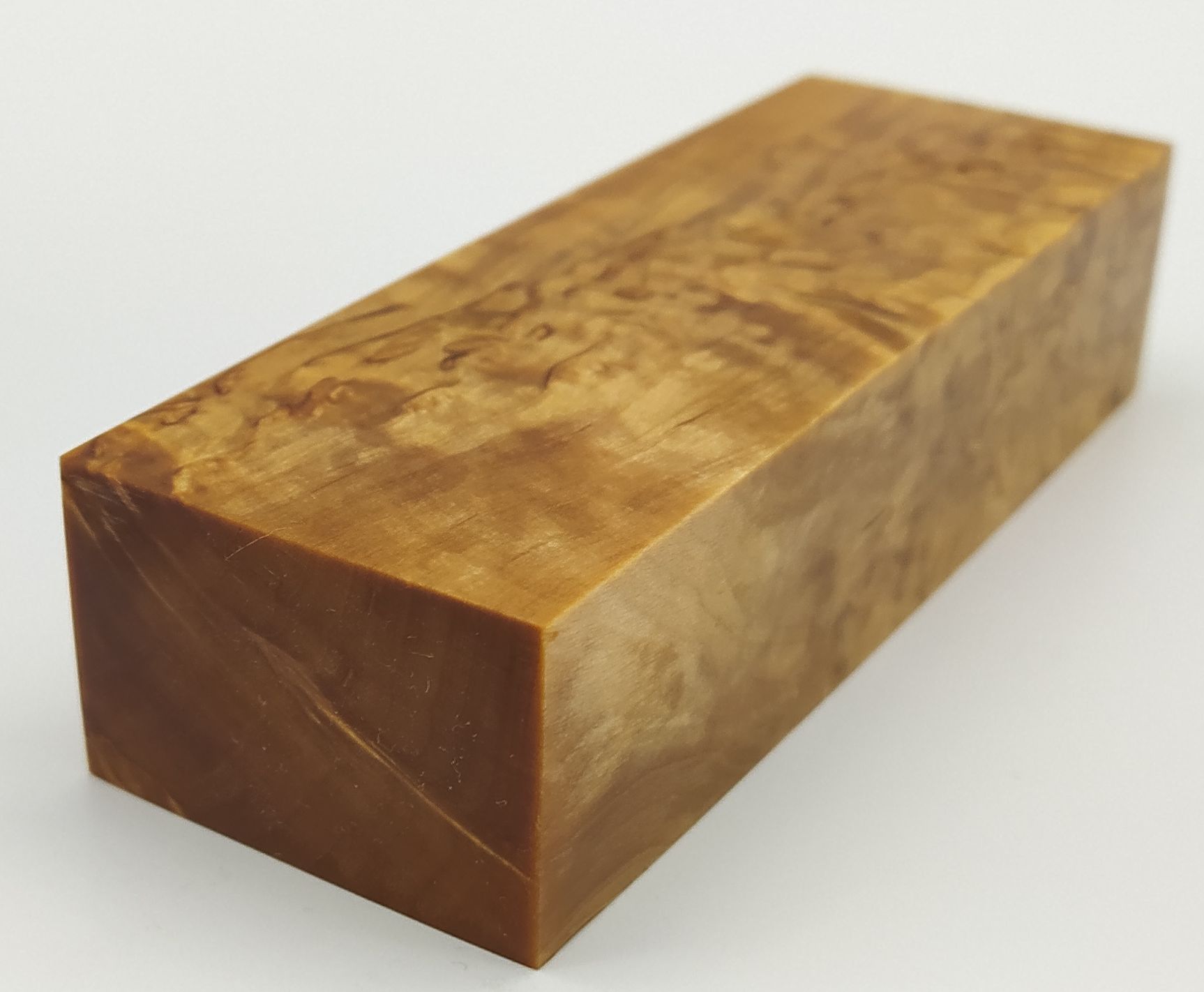Stabilizované dřevo - 125 x 43 x 28 mm Karelská bříza