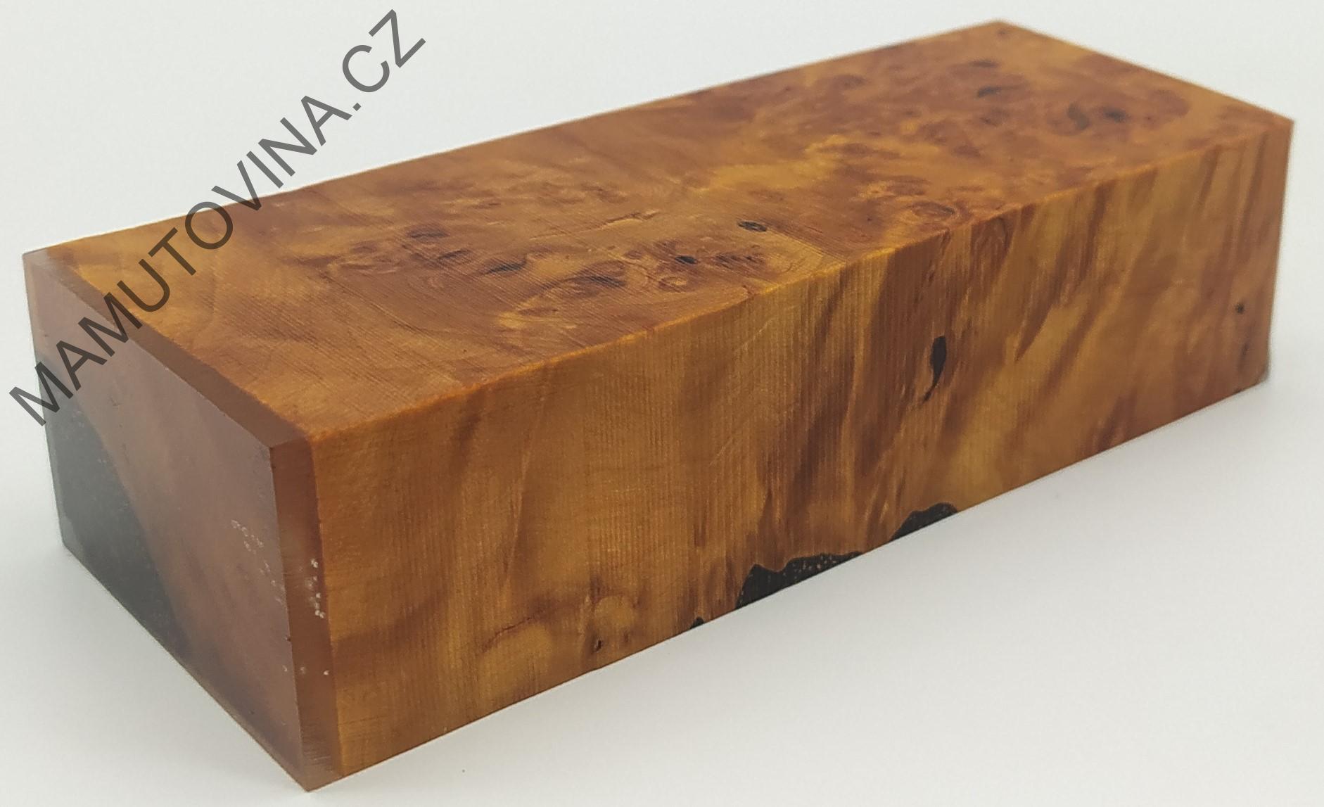 Stabilizované dřevo -  olše nádor 114 x 44 x 29 mm