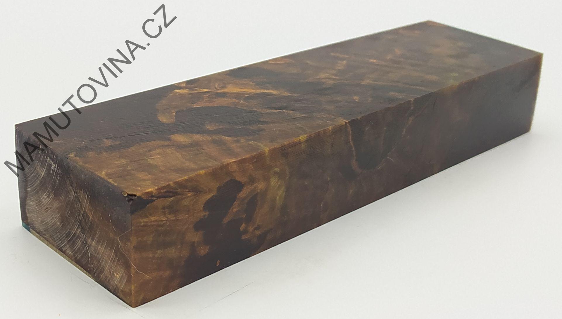 Stabilizované dřevo - 167 x 47 x 27 mm Javor