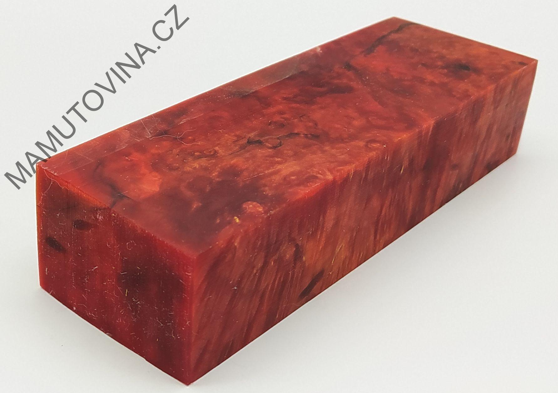 Stabilizované dřevo - 147 x 49 x 31 mm Javor
