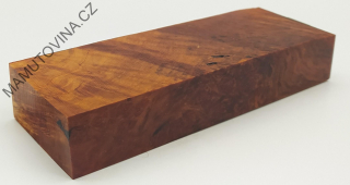 Stabilizované dřevo -  olše nádor 138 x 48 x 24 mm