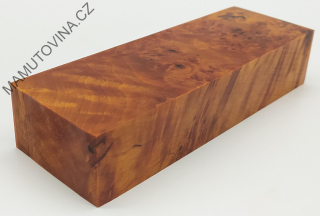 Stabilizované dřevo -  olše nádor 143 x 48 x 29 mm