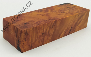 Stabilizované dřevo -  olše nádor 129 x 44 x 29 mm