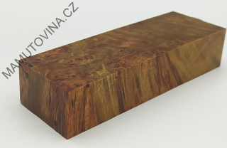 Stabilizované dřevo -  olše nádor 134 x 46 x 28 mm