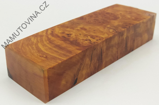 Stabilizované dřevo -  olše nádor 142 x 45 x 26 mm