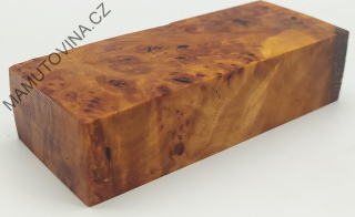 Stabilizované dřevo -  olše nádor 115 x 47 x 27 mm