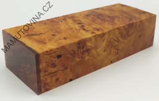 Stabilizované dřevo -  olše nádor 119 x 47 x 29 mm