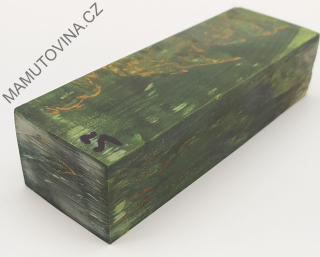 Stabilizované dřevo - 129 x 42 x 31 mm Karelská bříza