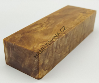 Stabilizované dřevo - 123 x 38 x 27 mm Karelská bříza