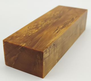 Stabilizované dřevo - 124 x 42 x 28 mm Karelská bříza