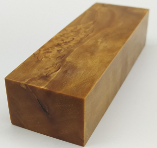 Stabilizované dřevo - 124 x 40 x 27 mm Karelská bříza