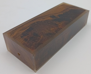 Stabilizované dřevo - ořech  125 x 46 x 29 mm