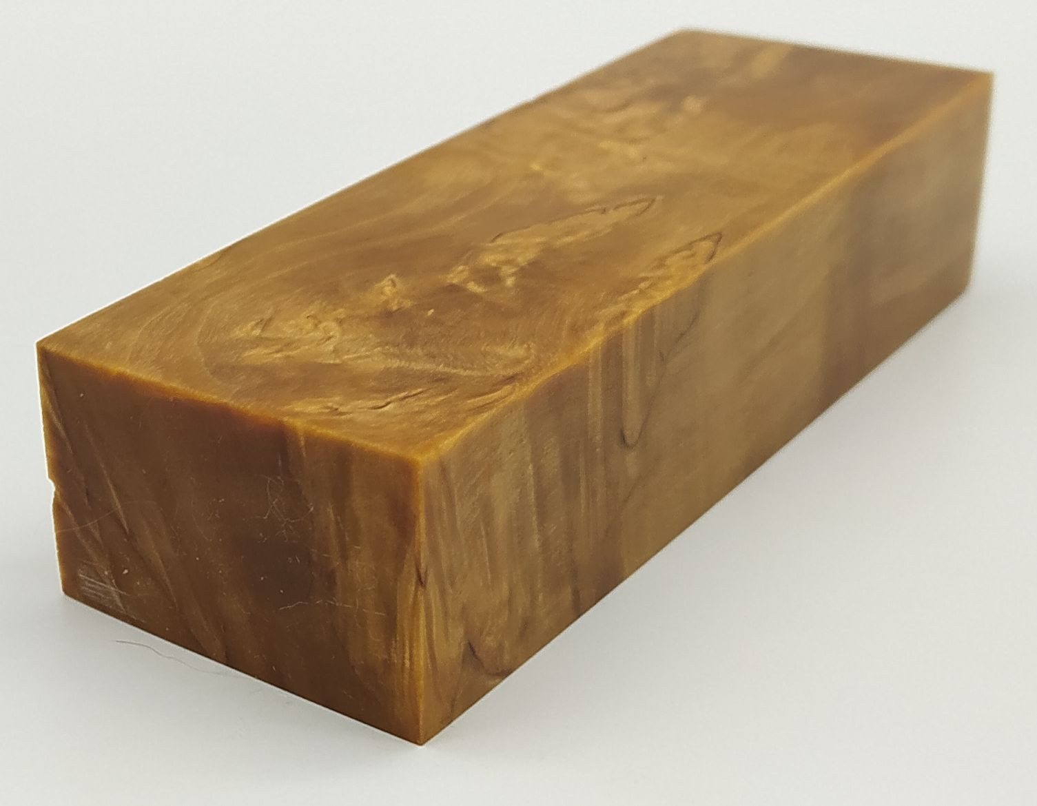 Stabilizované dřevo - 123 x 41 x 26 mm Karelská bříza