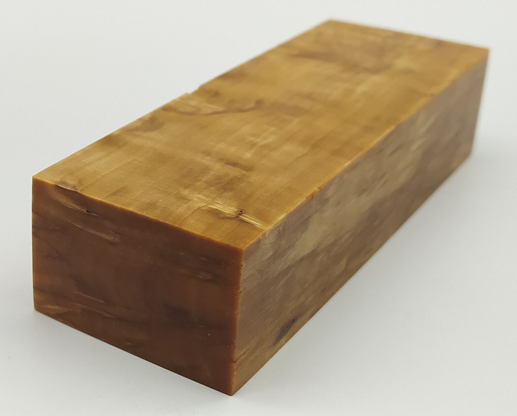 Stabilizované dřevo - 123 x 43 x 28 mm Karelská bříza